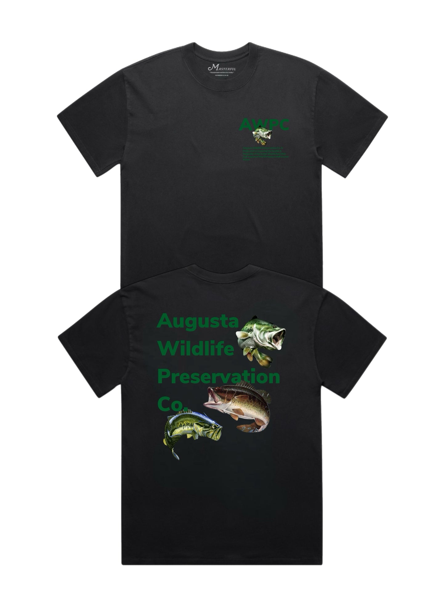 AUGUSTA BASS SHIRT -BLACK/WHITE/MULTI