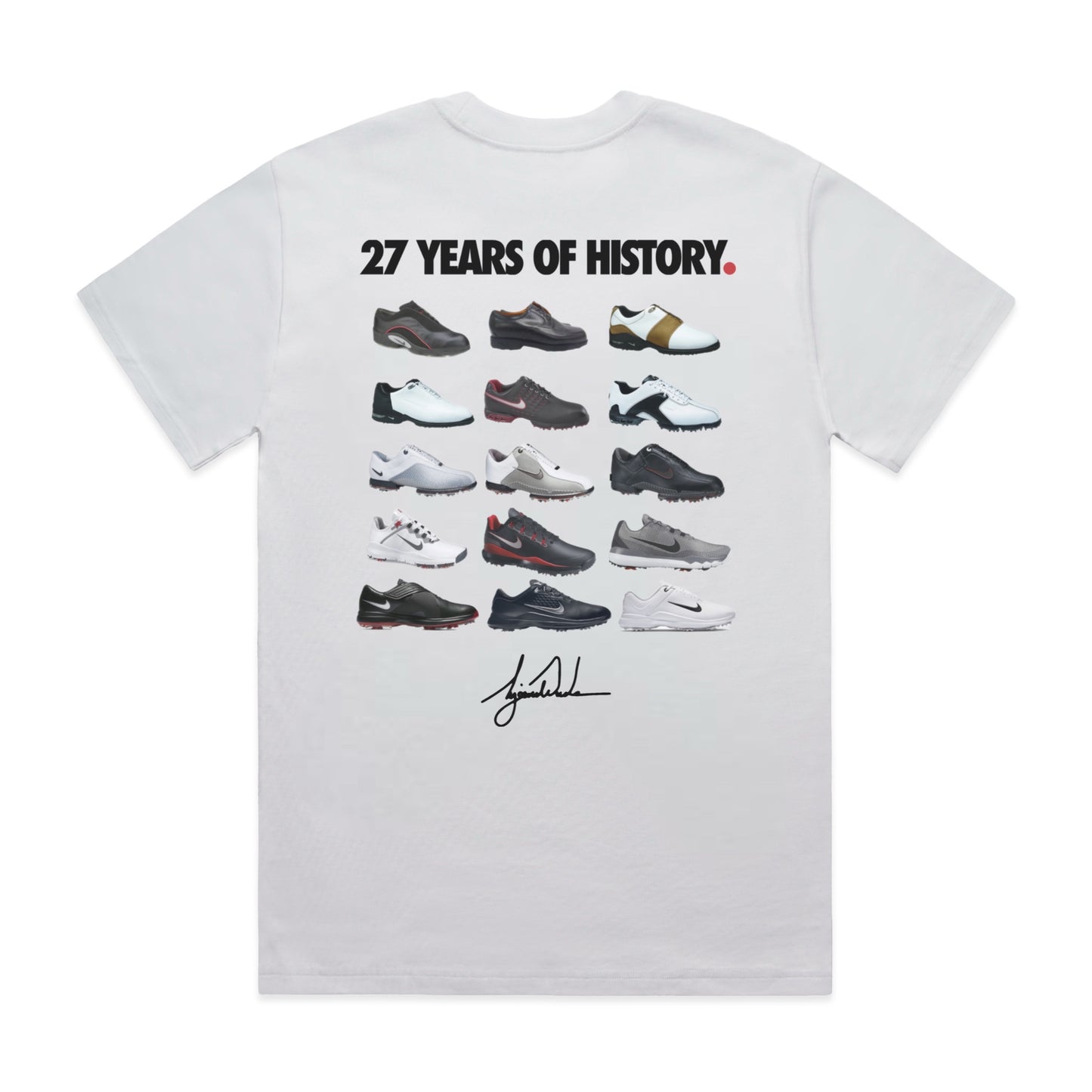 27 YEARS OF HISTORY TEE - WHITE