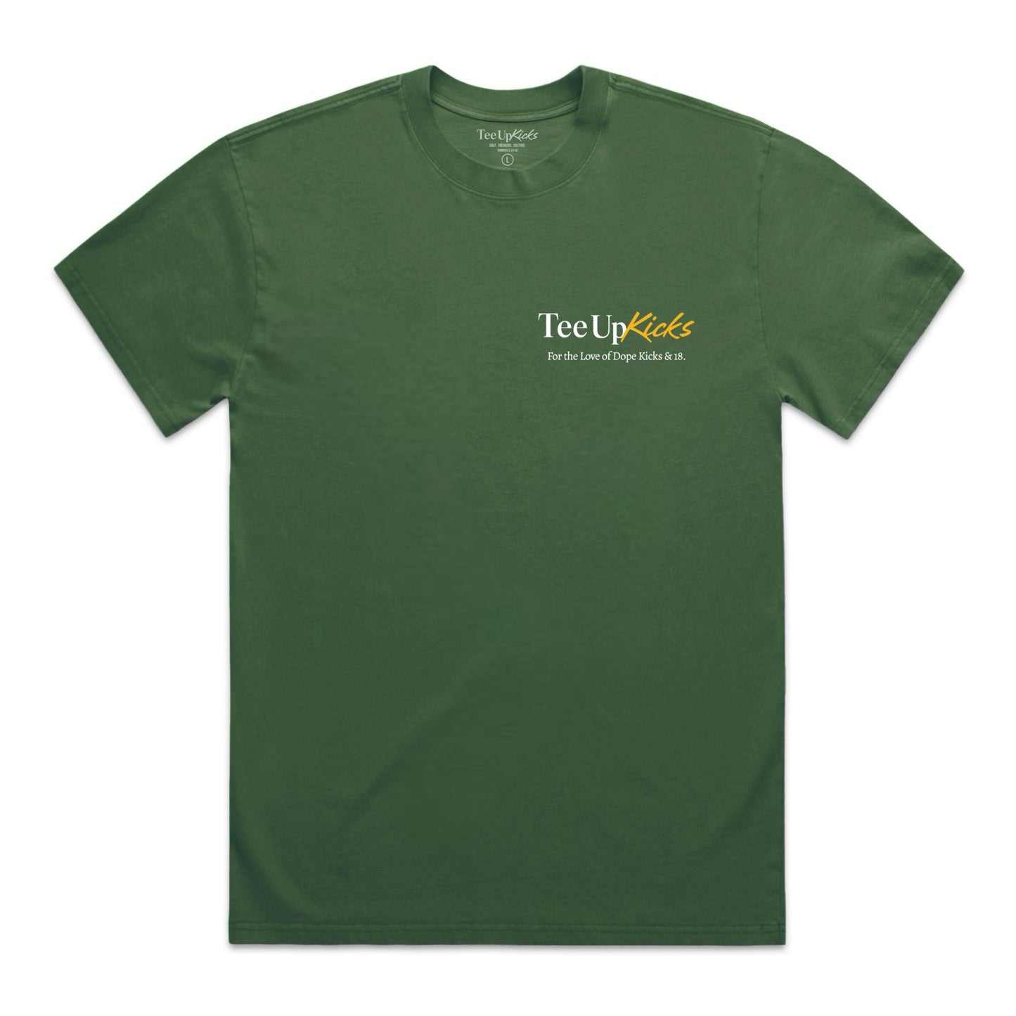 THANK GOD FOR GOLF SHIRT - FADED FOREST/WHITE/YELLOW