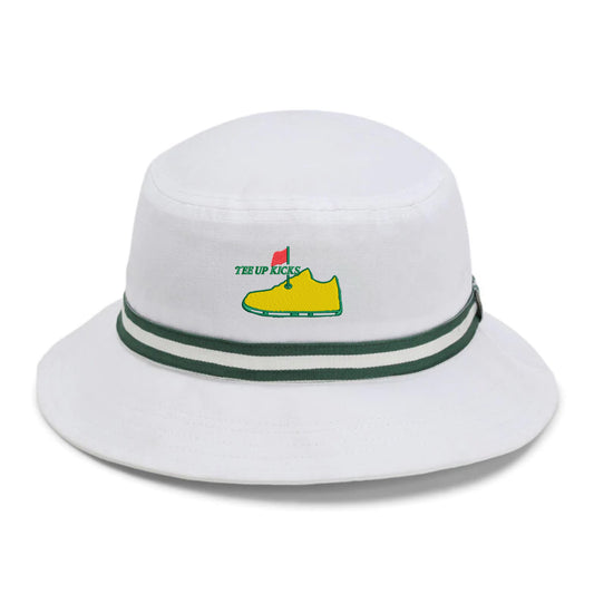 *Limited* Vintage Imperial Oxford Bucket Hat - White/Green(2024)