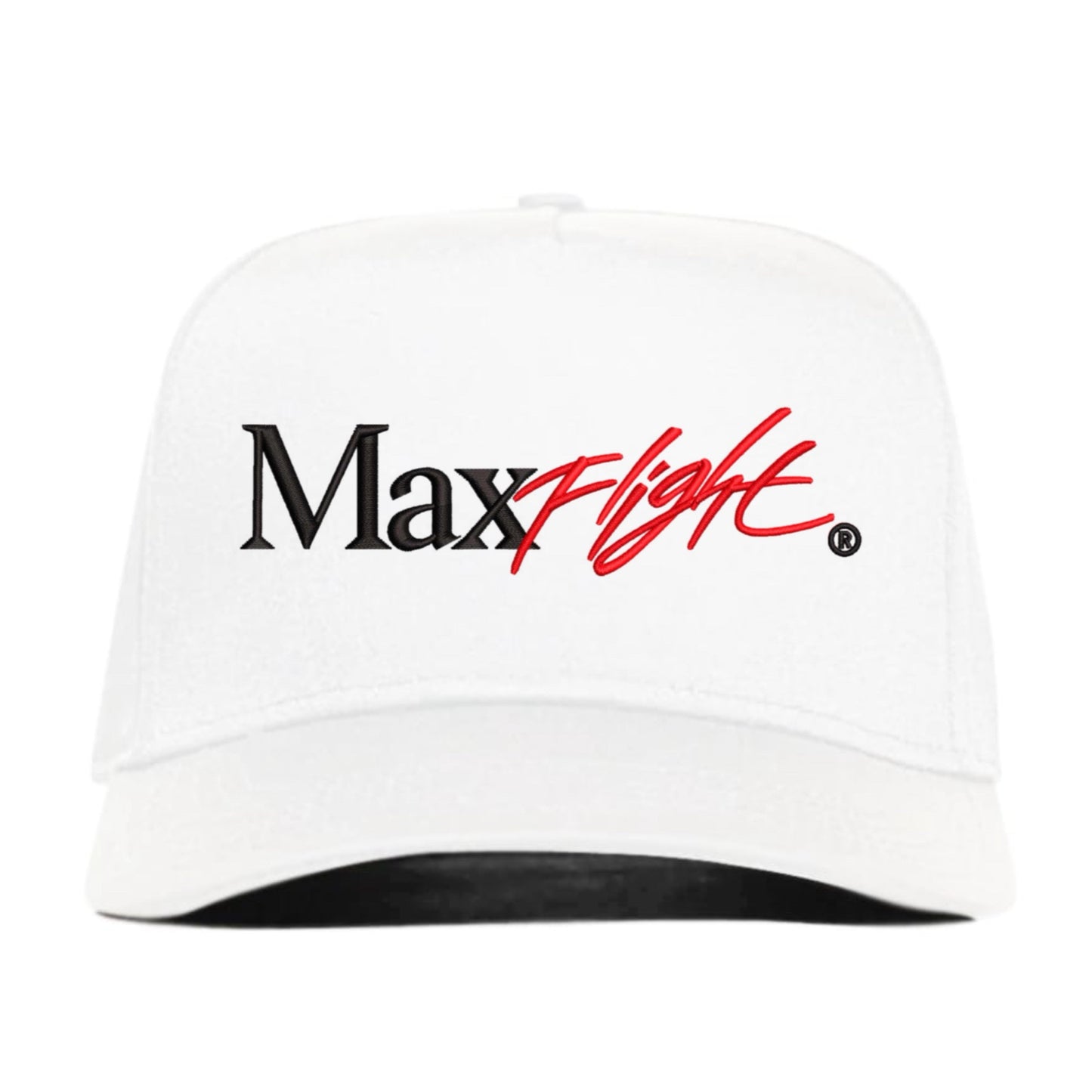 VINTAGE MAX FLIGHT SNAPBACK HAT -  WHITE/BLACK/SPORT RED