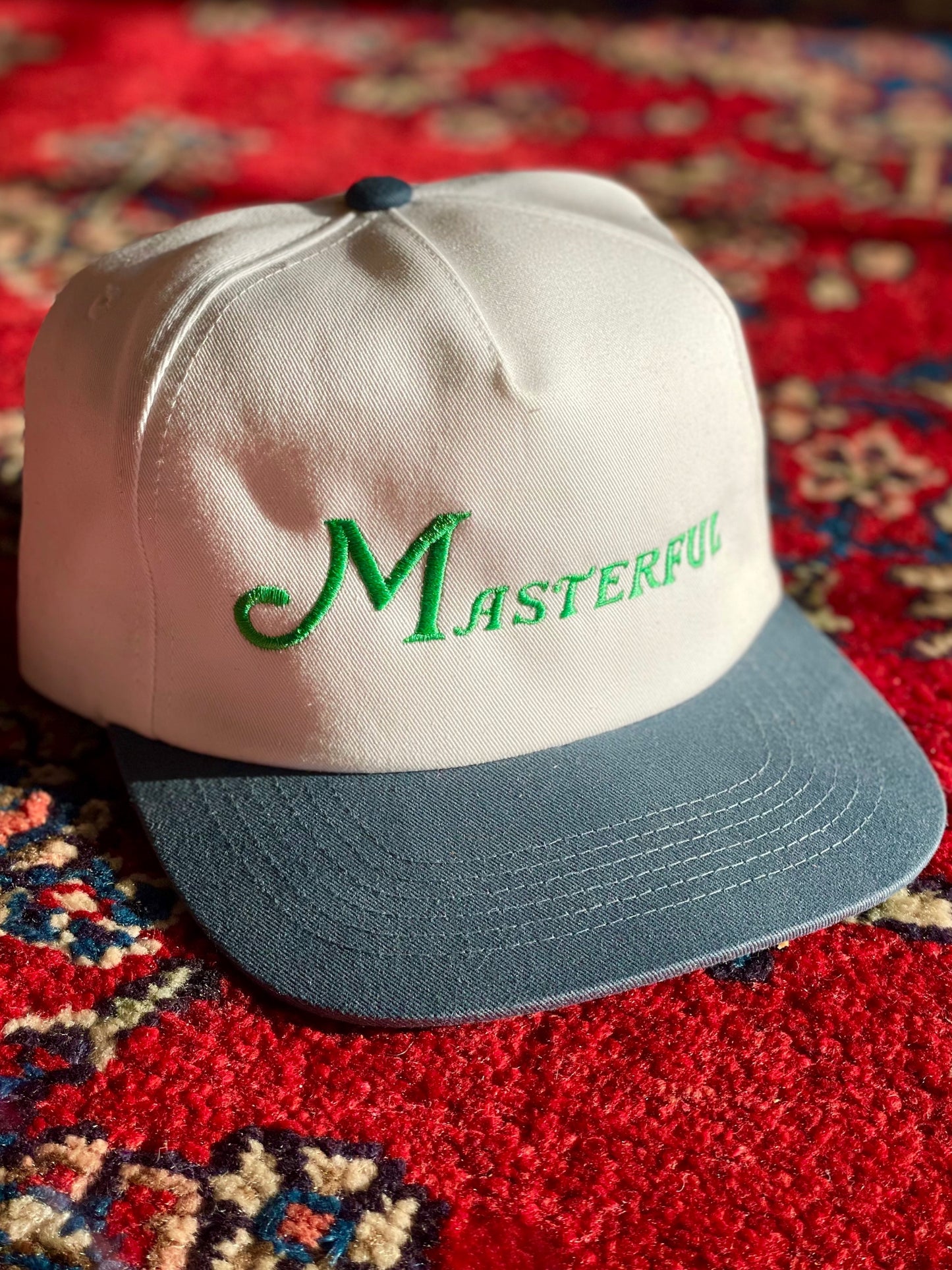 MASTERFUL SNAPBACK - WHITE/VINTAGE BLUE/GREEN