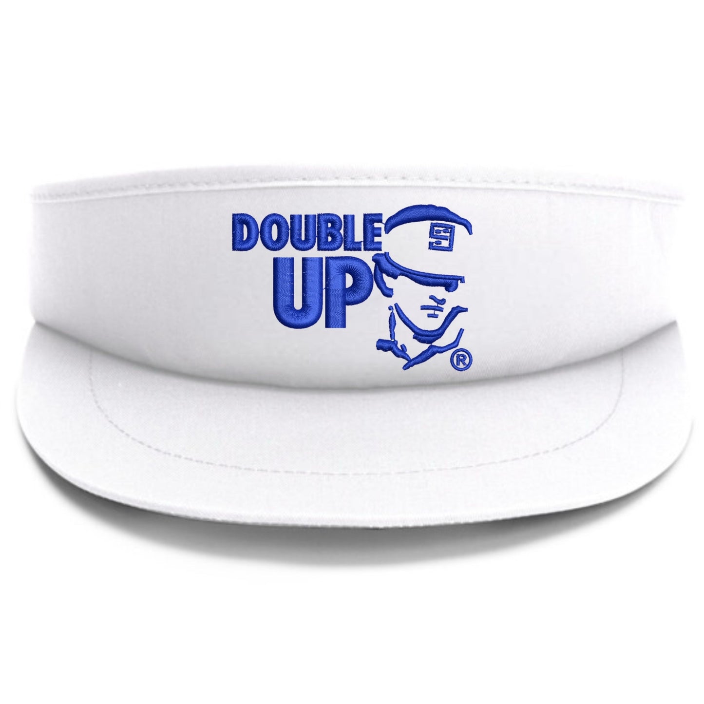 'DOUBLE UP" SEVE IMEPERIAL TOUR VISOR - WHITE/ROYAL BLUE