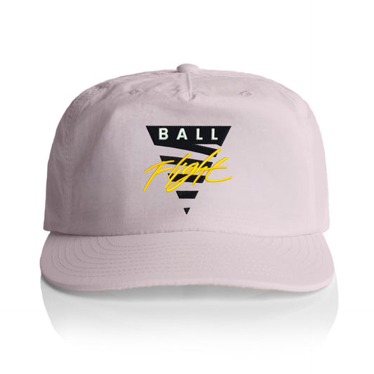 UNSTRUCTURED BALL FLIGHT NYLON HAT - ORCHID/YELLOW/BLACK