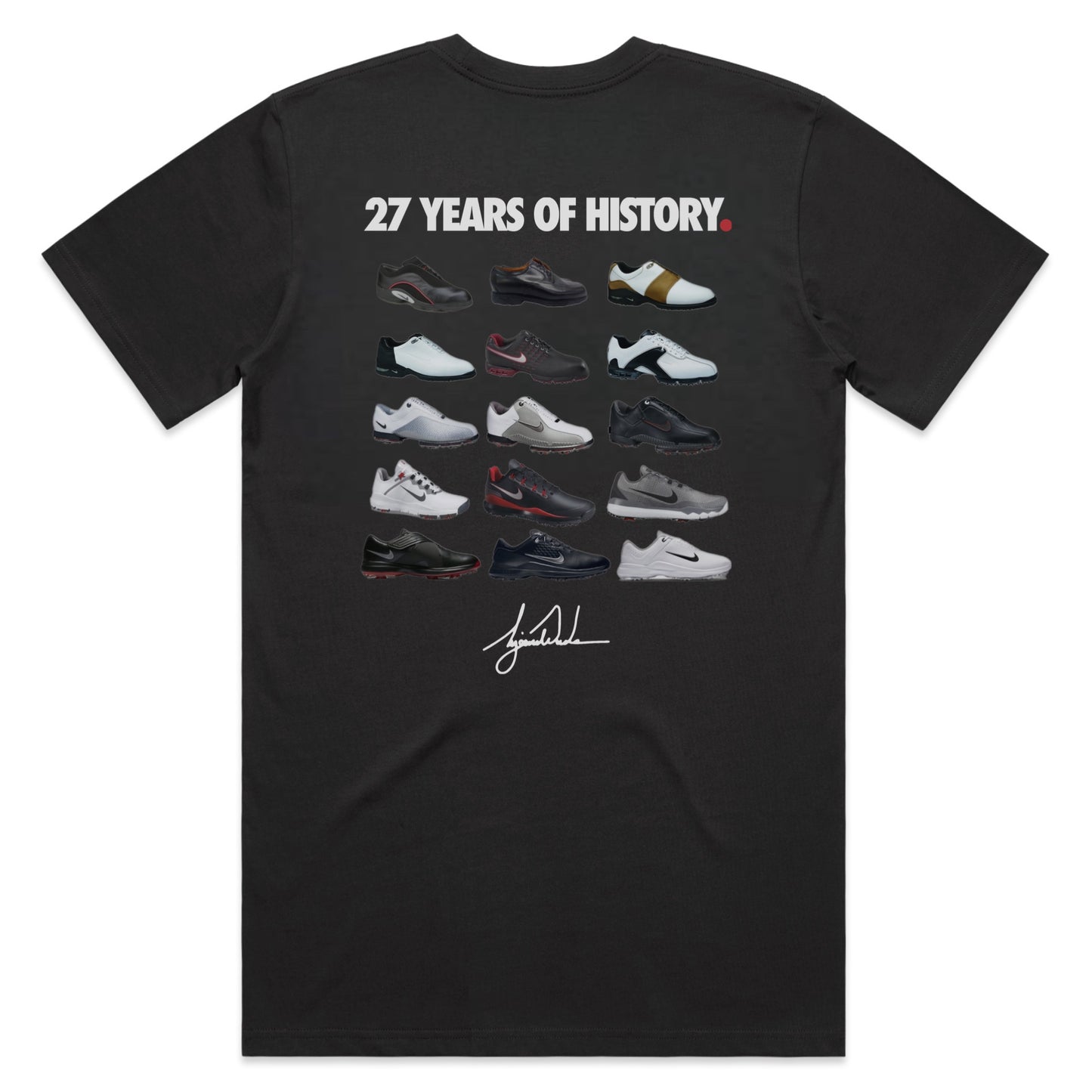 27 YEARS OF HISTORY TEE - FADED BLACK