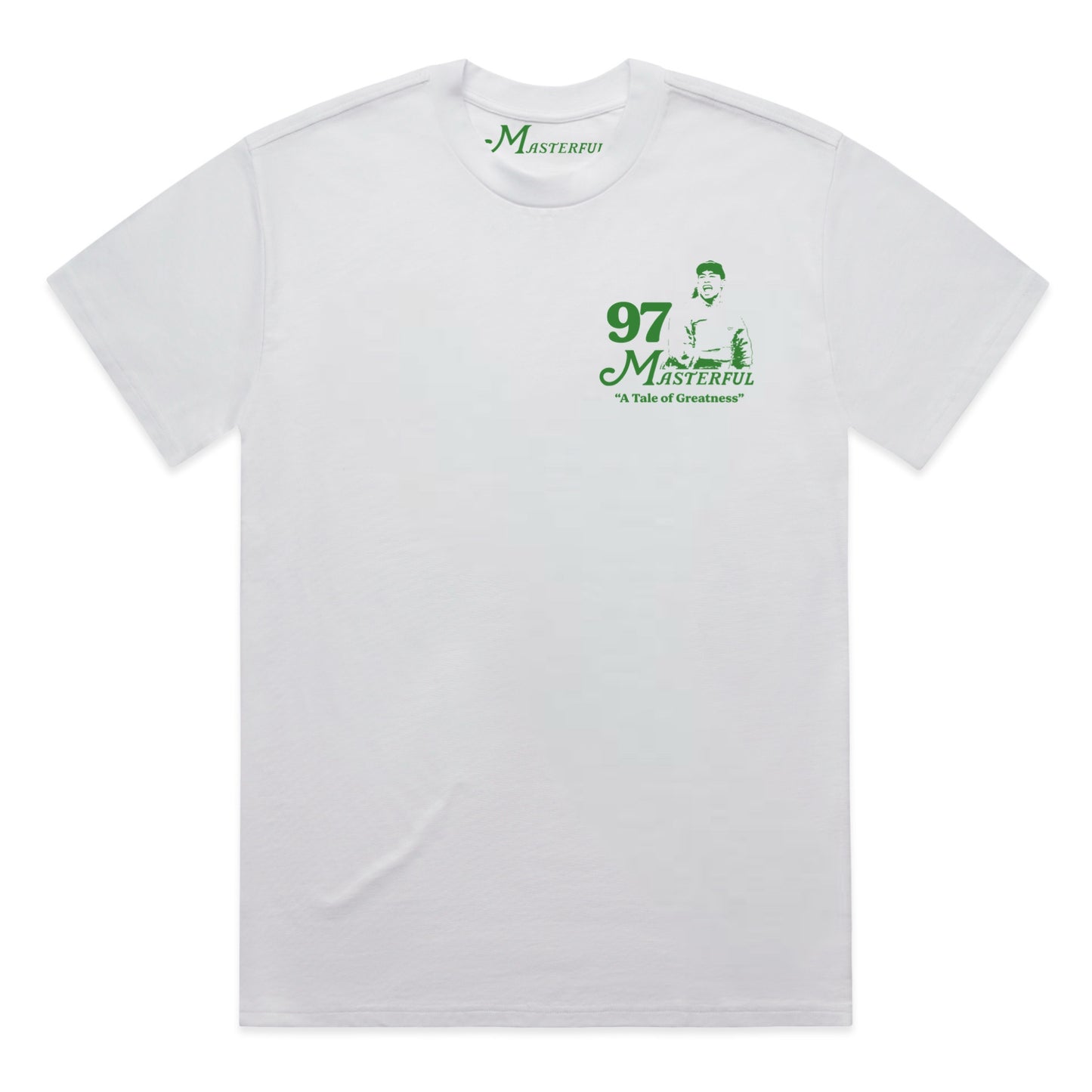 97 MASTERFUL COMIC SHIRT - WHITE/PANTONE 342