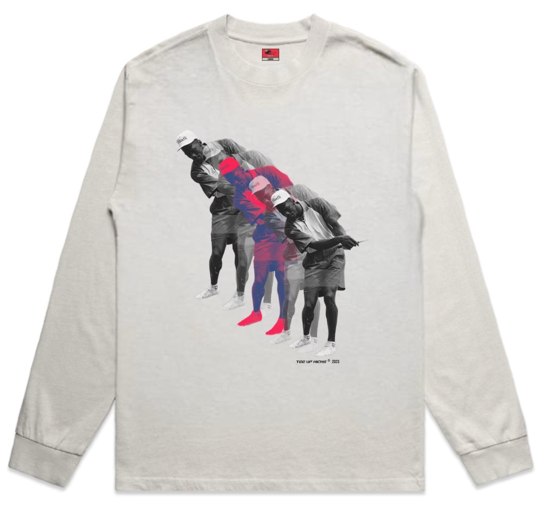 THERMAL TEMPO SHIRT  - BONE/INFARED