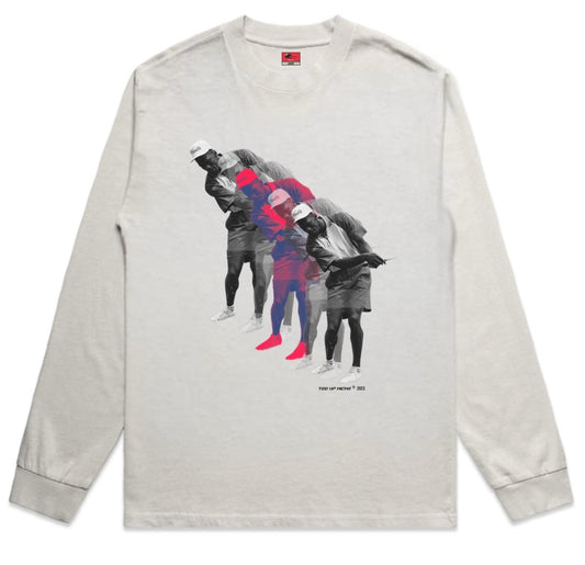 THERMAL TEMPO SHIRT  - BONE/INFARED