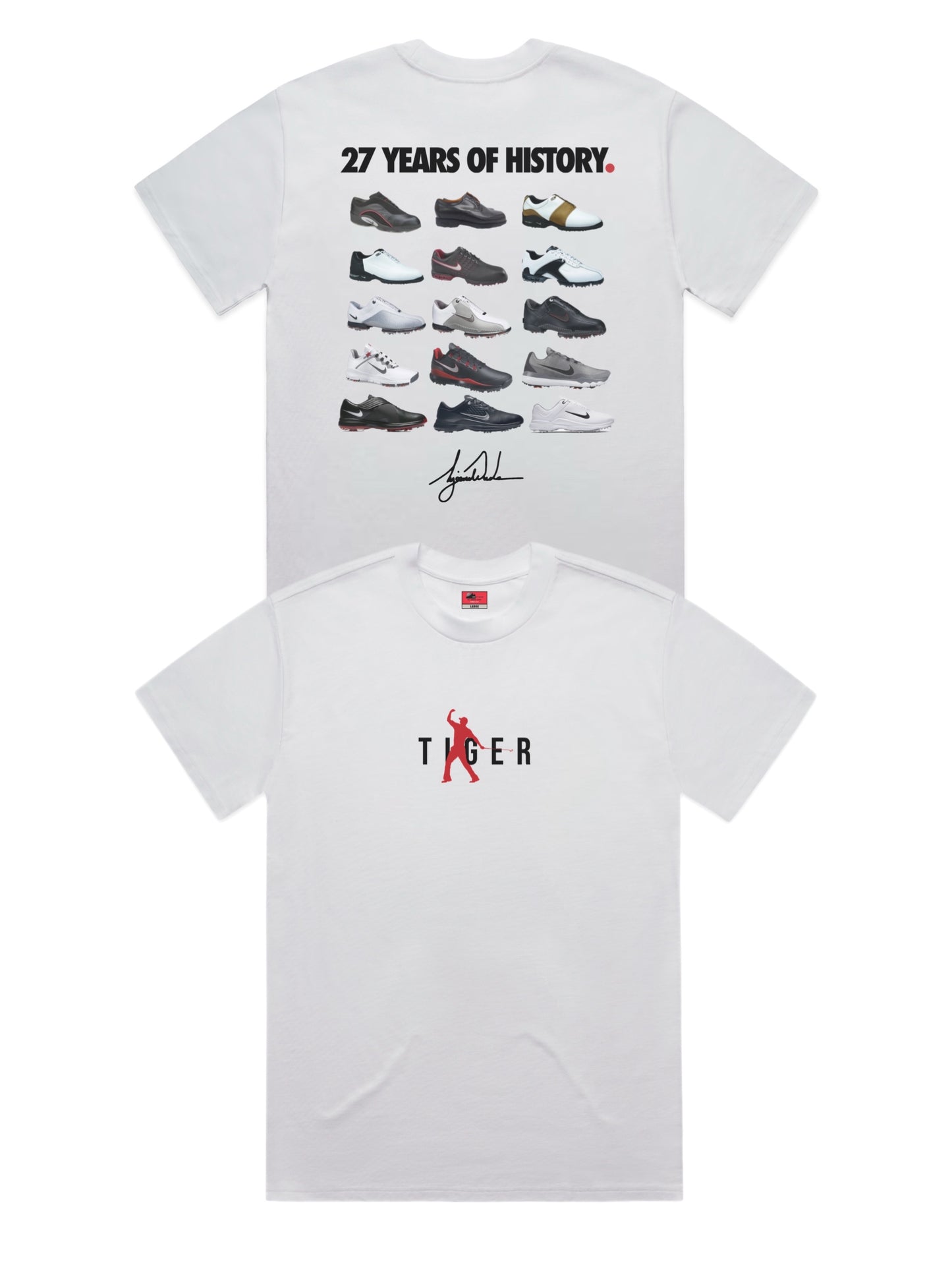 27 YEARS OF HISTORY TEE - WHITE