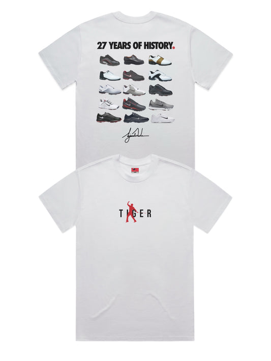 27 YEARS OF HISTORY TEE - WHITE