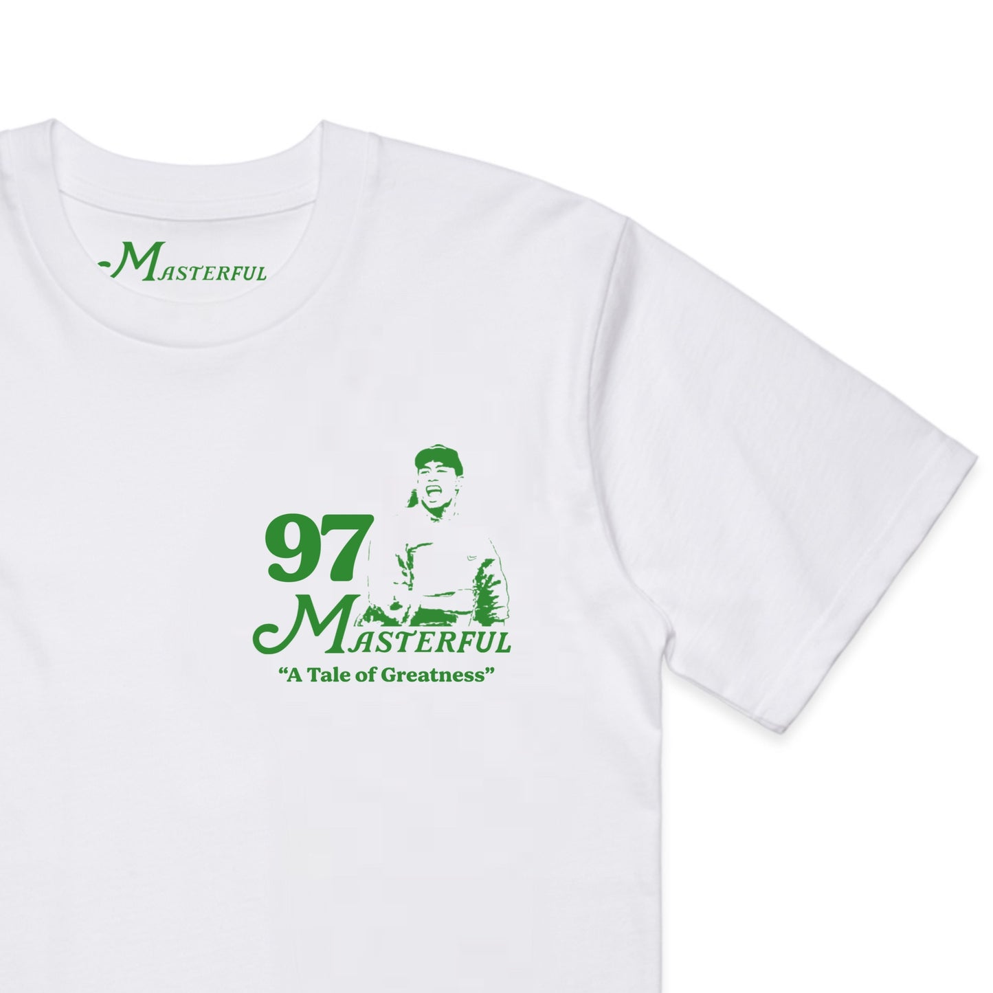 97 MASTERFUL COMIC SHIRT - WHITE/PANTONE 342