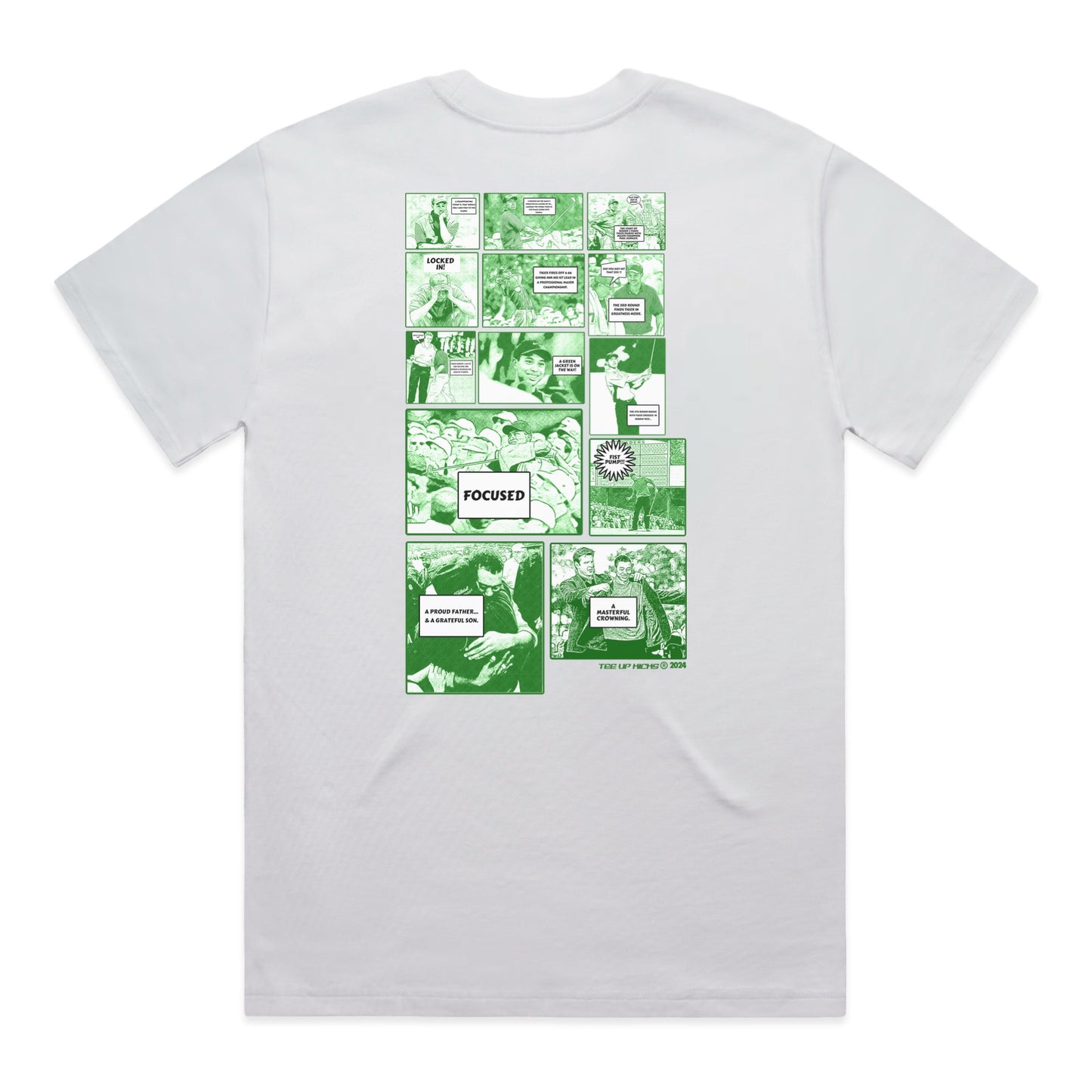 97 MASTERFUL COMIC SHIRT - WHITE/PANTONE 342