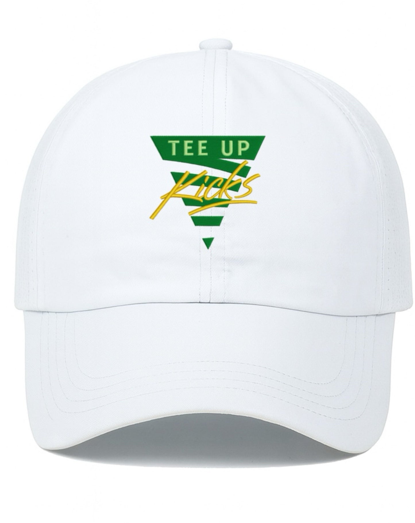 TOUR PONYTAIL HAT - WHITE/GREEN/YELLOW
