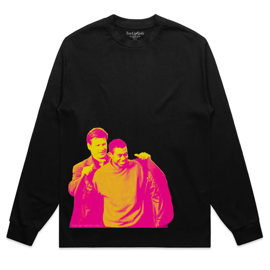 “A PEACHY VICTORY” LONG SLEEVE SHIRT - BLACK