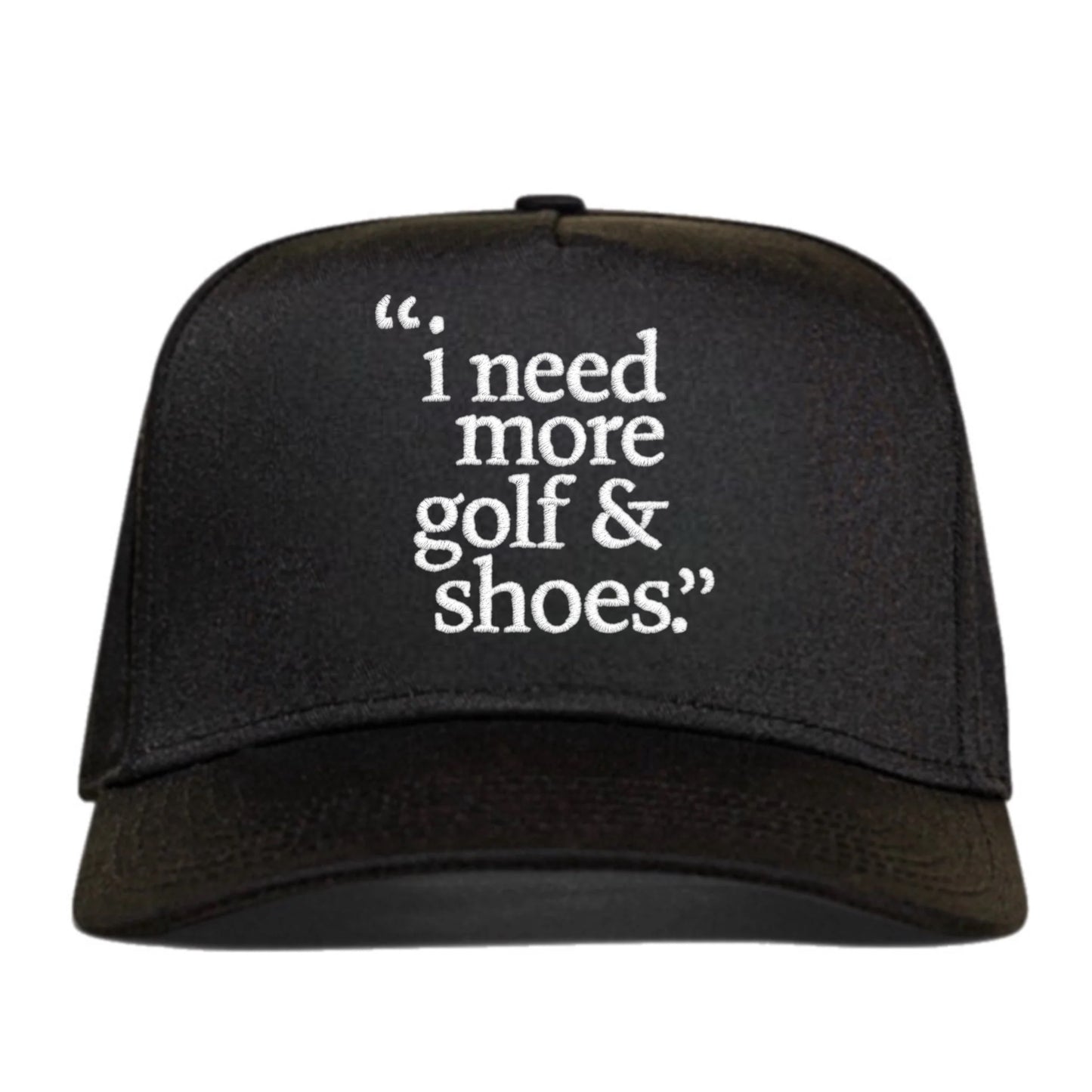 i need more golf... HAT - BLACK/WHITE/GREY
