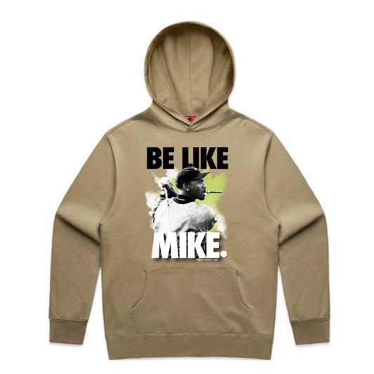 BE LIKE MIKE HOODED SWEATSHIRT -  SAND/BLACK/WHITE/VOLT