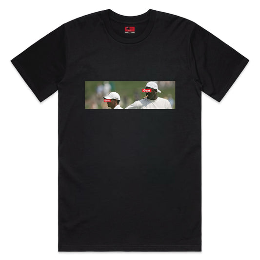 “LIMITED EDITION” TWO GOATS BOX SHIRT - BLACK