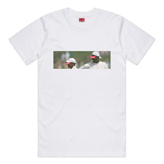 “LIMITED EDITION” TWO GOATS BOX SHIRT - WHITE