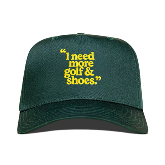 i need more golf... HAT - FOREST/CANARY