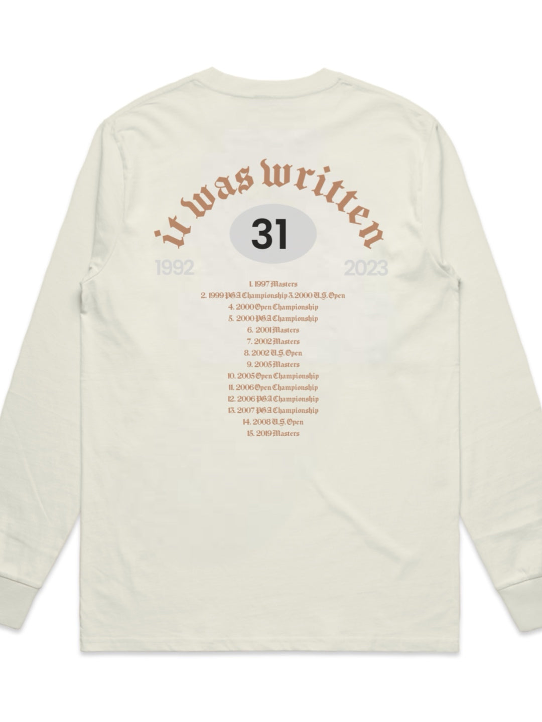 IT WAS WRITTEN TIGER LONG SLEEVE TEE - OFF WHITE/MULTI