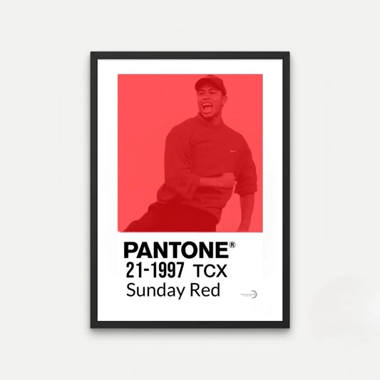 *LIMITED EDITION* PANTONE SUNDAY RED TIGER PRINT (UNFRAMED)