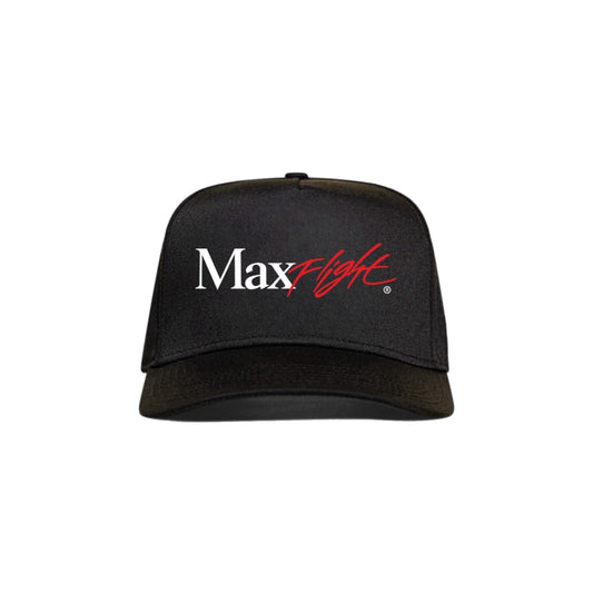 VINTAGE MAX FLIGHT SNAPBACK HAT -  BLACK/SPORT RED/WHITE