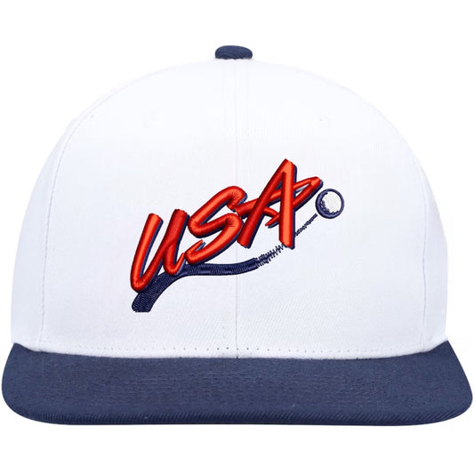 VINTAGE GOLF LIKE IT'S 1996 SNAPBACK HAT - WHITE/NAVY