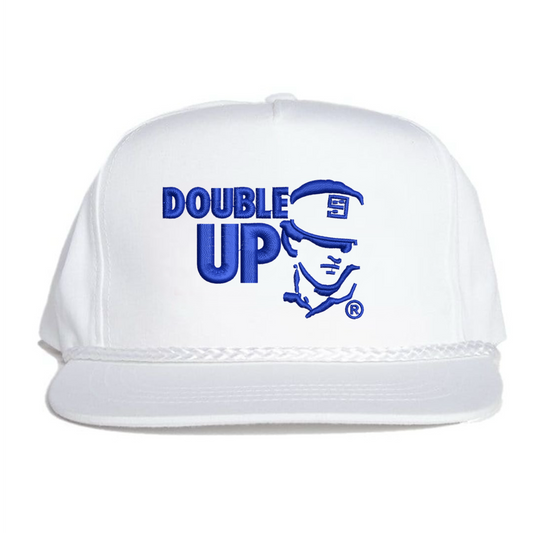 'DOUBLE UP" SEVE IMEPERIAL TOUR VISOR - WHITE/ROYAL BLUE
