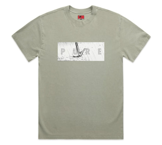PURE GOLF SHOT SHIRT - EUCALYPTUS/WHITE/BLACK