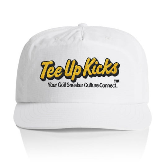 TEE UP KICKS QUICK DRY NYLON HAT - WHITE/YELLOW/BLACK